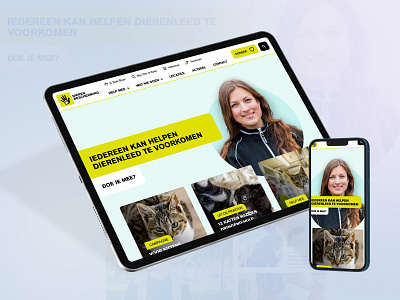 Website voor de Dierenbescherming app branding design graphic design icon illustration logo minimal programming seo typography ui ux vector webdesign