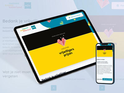 Website voor het platform vrijwillige inzet app branding design graphic design icon illustration logo minimal programming seo typography ui ux vector vue webdesign