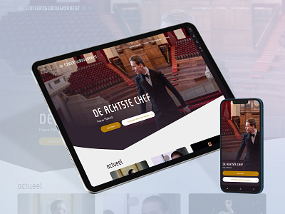 Website voor het Concertgebouworkest animation app branding design graphic design icon illustration logo marketing minimal programming seo typography ui ux vector vue web webdesign