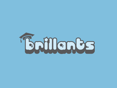 Logo - Brillants graduation logo school