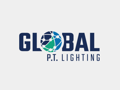 Logo - Global P.T. Lighting led lighting logo world