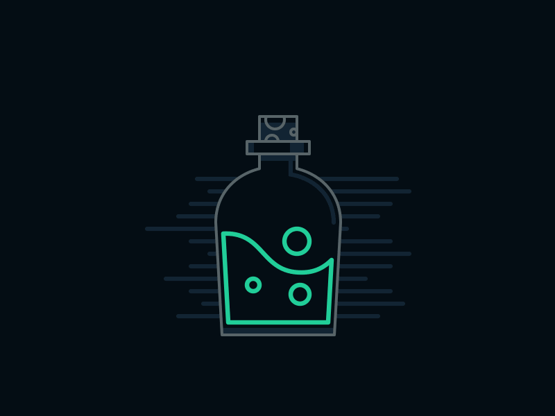 Robinhood Experiment Jar animation app bottle cork experiment gif jar lab liquid potion robinhood
