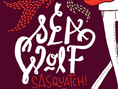 Sea Wolf gigposter poster sasquatch sea wolf type