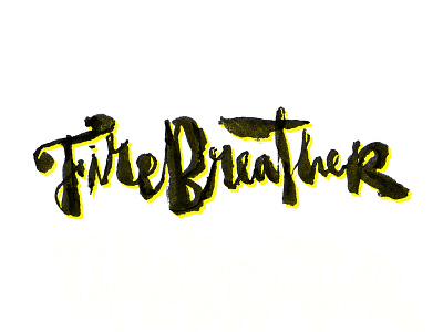 Firebreather brushpen crossfit handlettering lettering logo type