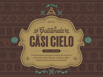 Casi Cielo coffee guatemala packaging starbucks type