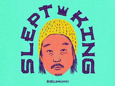 Slept King bobby lee handlettering lettering tigerbelly type