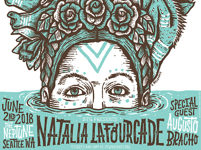 Natalia Lafourcade design handdrawn handlettering illustration lettering poster seattle type typography