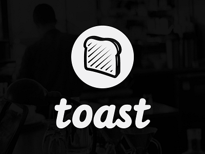 Toast logo creative design icon lettering logo toast