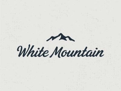 White Mountain Logo by Mike Worthington - Dribbble