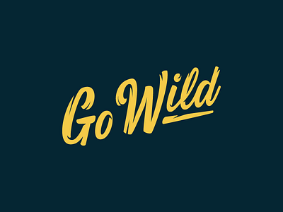 Go Wild Lettering