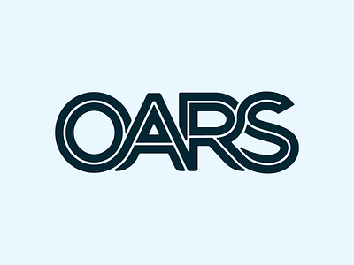OARS type exploration 3 branding design lettering logo type typography vector