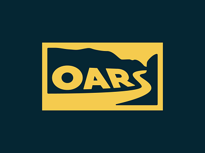 OARS logo concept 2 branding canyon illustrator logo river type vector