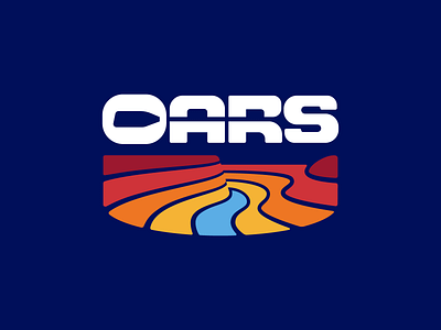 Final OARS Logo branding canyon illustrator logo river vector
