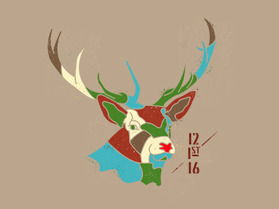 Reindeer abstract december illustration reindeer rudolph vector venado