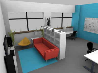 300sq ft Office Space Design