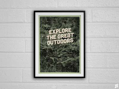 The Explorer design nature threadless type typography