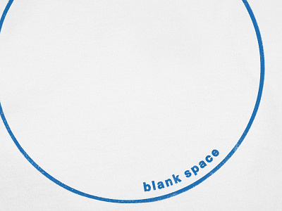 Blank Space minimal minimalism stamp threadless type typography