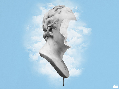 Clouds In My Head clouds stone bust surreal surrealism threadless weird wtf