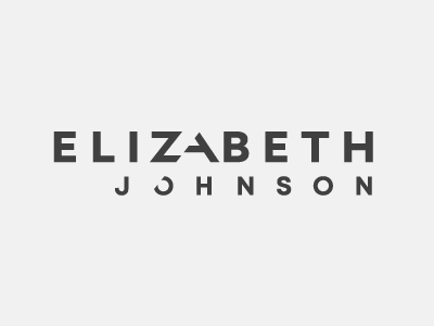 Elizabeth Johnson customtypeface lettering logo modern typographiclogo typography