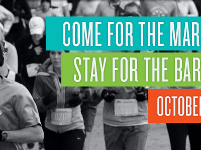 KC Marathon 2014 header marathon running typography web design