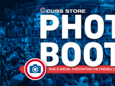 Cubs Store Photo Booth Intro baseball chicago cubs home photo booth typography ux
