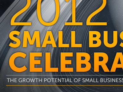 '12 Small Business Celebration email newsletter space template typography web