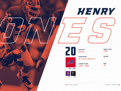 Player Profile football illini navigation nfl typography ui user experience