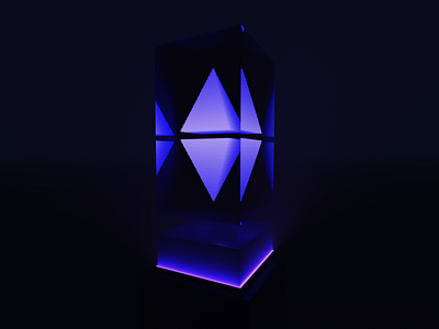 Monoliths - Ethereum 🌌 3d 3d art art bitcoin crypto cryptocoin cubic design ether ethereum illustration monolith orbital orbitalnft purple sci fi voxel voxel art