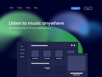 Music application business clean ui design ecommerce interface design music app spotify web design web interface
