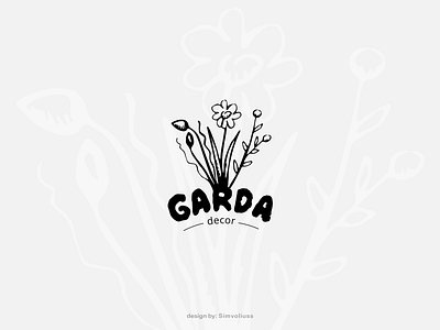 Garda decor branding design identity illustration logo vector