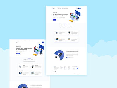 Business landing page