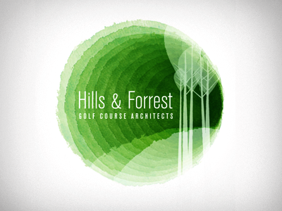 Hills & Forrest Logo golf logo