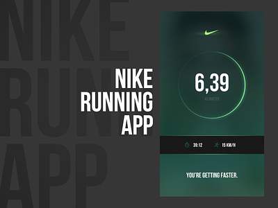 Nike Running App app lampe layout mobile mockup nike philipp remake running ui ux webdesign