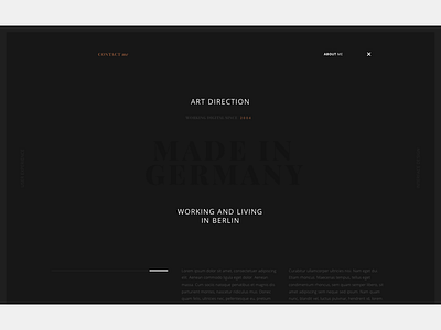 Portfolio About digital grid interaction interface landing page portfolio ui ux webdesign