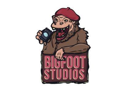 Bigfoot Studios branding illustration logo