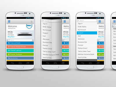 Dell Mobile Android App Redesign android dell mobile native experience