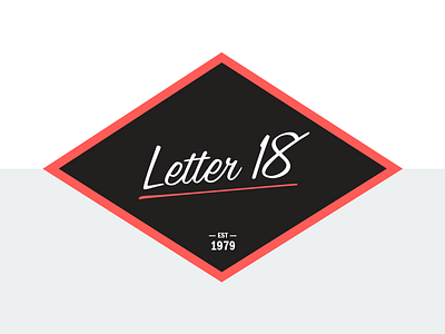 New Self Identity Letter 18 branding design id letter 18 letter 18 studio self identity