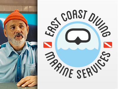 Dive Shop Logo dive dive flag east coast marine ocean pastel scuba scuba gear scuba mask the life aquatic water waves