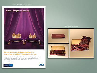 VISA Credit Cards Summer Promotional Campaign branding design illustration