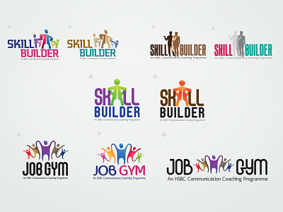 LOGO Options Designed for HSBC Employees Coaching Programs design illustration logo typography