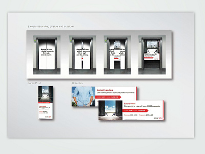 Branding designs for HSBC Campign for instant money transfers branding design