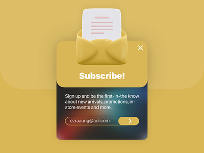 Daily UI #026 (Subscribe) 026 daily ui daily ui 026 day 26 design graphic design myanmar pop up pop up subsricbe ui ui design ux