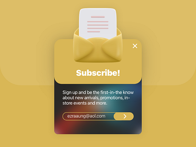 Daily UI #026 (Subscribe)