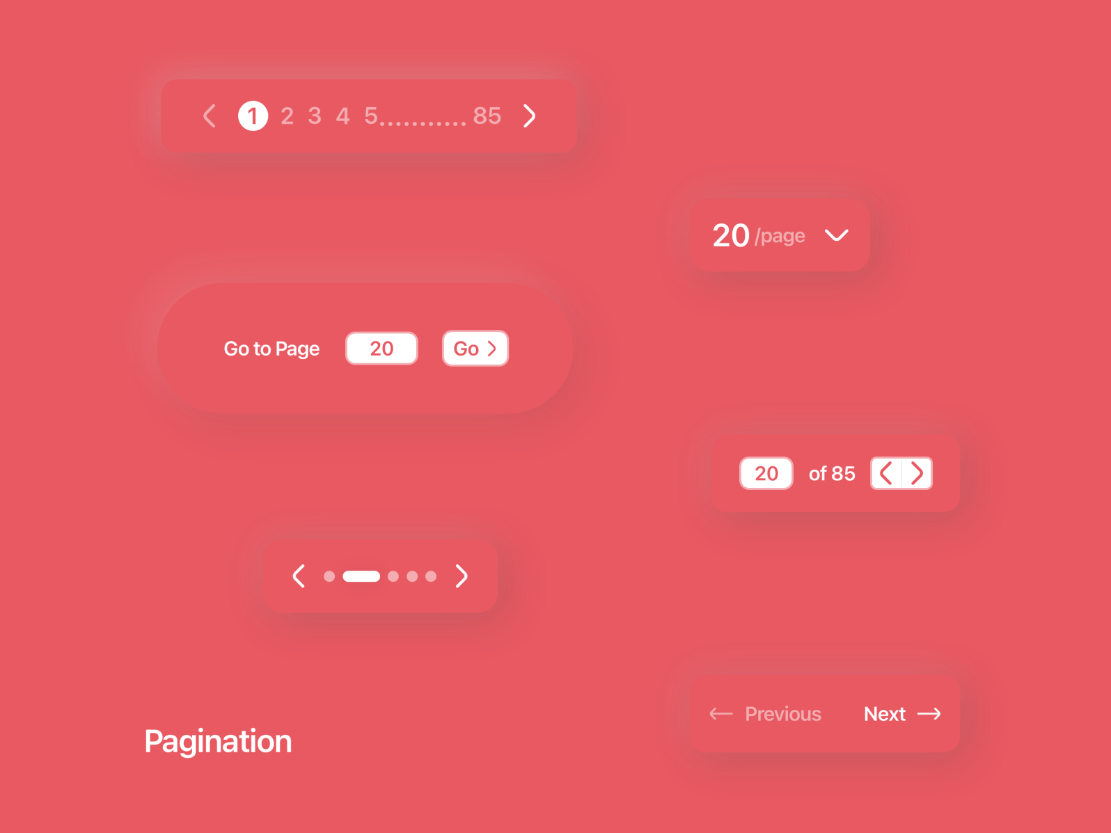 Daily UI #085 (Pagination) by Ezra Aung on Dribbble