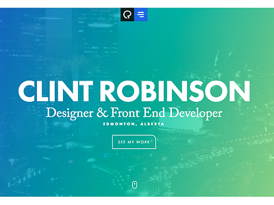 Portfolio Website Hero front end gradients video