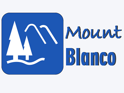 Ski mountain logo
