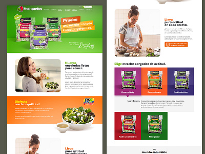 Propuesta de diseño de landing page - Fresh Garden Ensaladas