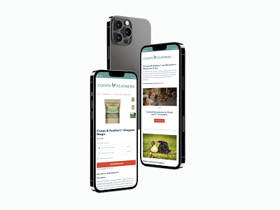 Coops & Feathers (Mobile Design and Shopify Build)