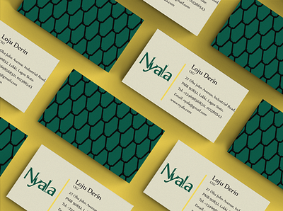 Nyala Furniture Branding brand identity branding business card