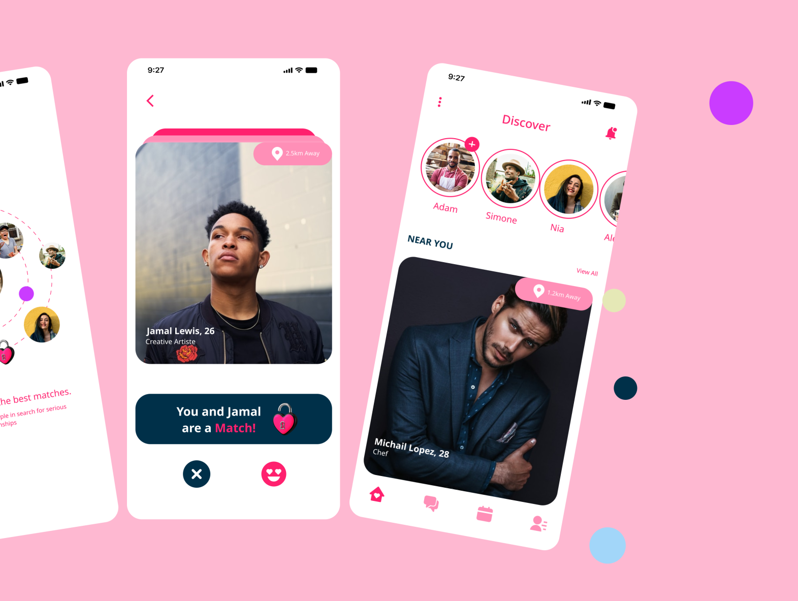 UI Design - Dating App Mobile Design by Joluwa Design on Dribbble